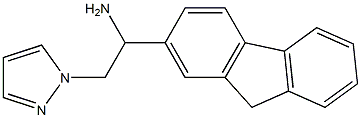 1-(9H-fluoren-2-yl)-2-(1H-pyrazol-1-yl)ethan-1-amine Structure