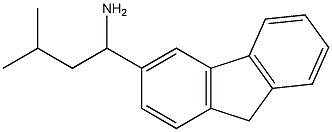 1-(9H-fluoren-3-yl)-3-methylbutan-1-amine 化学構造式