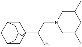 1-(adamantan-1-yl)-2-(3,5-dimethylpiperidin-1-yl)ethan-1-amine Struktur