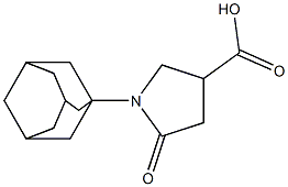1-(adamantan-1-yl)-5-oxopyrrolidine-3-carboxylic acid Struktur