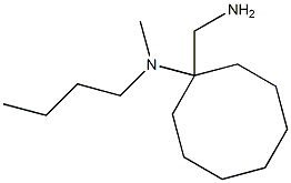 1-(aminomethyl)-N-butyl-N-methylcyclooctan-1-amine Structure