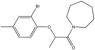 1-(azepan-1-yl)-2-(2-bromo-4-methylphenoxy)propan-1-one