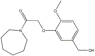 1-(azepan-1-yl)-2-[5-(hydroxymethyl)-2-methoxyphenoxy]ethan-1-one Structure