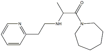 1-(azepan-1-yl)-2-{[2-(pyridin-2-yl)ethyl]amino}propan-1-one Structure