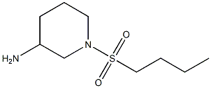 1-(butane-1-sulfonyl)piperidin-3-amine Structure