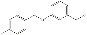 1-(chloromethyl)-3-[(4-methylphenyl)methoxy]benzene Struktur