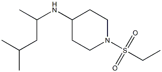 1-(ethanesulfonyl)-N-(4-methylpentan-2-yl)piperidin-4-amine 化学構造式