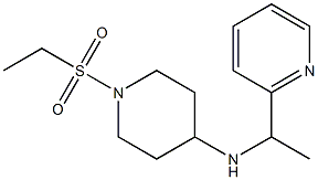 1-(ethanesulfonyl)-N-[1-(pyridin-2-yl)ethyl]piperidin-4-amine 化学構造式