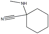 1-(methylamino)cyclohexane-1-carbonitrile 化学構造式