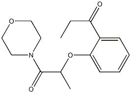 1-(morpholin-4-yl)-2-(2-propanoylphenoxy)propan-1-one Structure