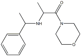 1-(morpholin-4-yl)-2-[(1-phenylethyl)amino]propan-1-one Structure