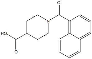 1-(naphthalen-1-ylcarbonyl)piperidine-4-carboxylic acid Struktur