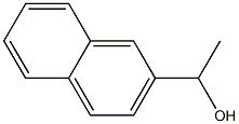 1-(naphthalen-2-yl)ethan-1-ol 化学構造式