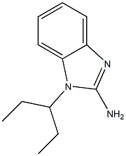 1-(pentan-3-yl)-1H-1,3-benzodiazol-2-amine,,结构式