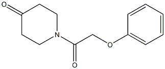 1-(phenoxyacetyl)piperidin-4-one Structure