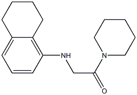 1-(piperidin-1-yl)-2-(5,6,7,8-tetrahydronaphthalen-1-ylamino)ethan-1-one|