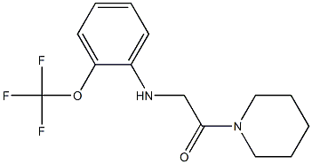 1-(piperidin-1-yl)-2-{[2-(trifluoromethoxy)phenyl]amino}ethan-1-one Structure