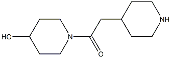 1-(piperidin-4-ylacetyl)piperidin-4-ol Structure