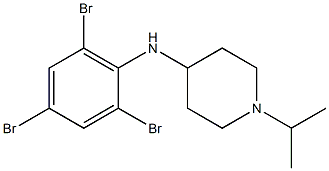 1-(propan-2-yl)-N-(2,4,6-tribromophenyl)piperidin-4-amine,,结构式