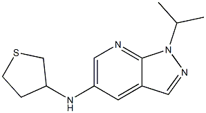  1-(propan-2-yl)-N-(thiolan-3-yl)-1H-pyrazolo[3,4-b]pyridin-5-amine