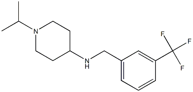 1-(propan-2-yl)-N-{[3-(trifluoromethyl)phenyl]methyl}piperidin-4-amine|