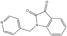 1-(pyridin-4-ylmethyl)-2,3-dihydro-1H-indole-2,3-dione,,结构式