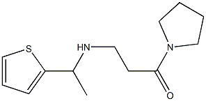 1-(pyrrolidin-1-yl)-3-{[1-(thiophen-2-yl)ethyl]amino}propan-1-one