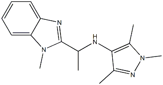 1,3,5-trimethyl-N-[1-(1-methyl-1H-1,3-benzodiazol-2-yl)ethyl]-1H-pyrazol-4-amine