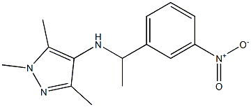 1,3,5-trimethyl-N-[1-(3-nitrophenyl)ethyl]-1H-pyrazol-4-amine|