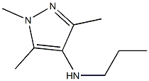 1,3,5-trimethyl-N-propyl-1H-pyrazol-4-amine 结构式