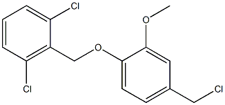  1,3-dichloro-2-[4-(chloromethyl)-2-methoxyphenoxymethyl]benzene