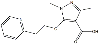 1,3-dimethyl-5-[2-(pyridin-2-yl)ethoxy]-1H-pyrazole-4-carboxylic acid