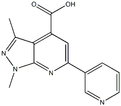 1,3-dimethyl-6-pyridin-3-yl-1H-pyrazolo[3,4-b]pyridine-4-carboxylic acid