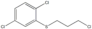 1,4-dichloro-2-[(3-chloropropyl)sulfanyl]benzene 化学構造式