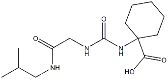 1-[({[2-(isobutylamino)-2-oxoethyl]amino}carbonyl)amino]cyclohexanecarboxylic acid|