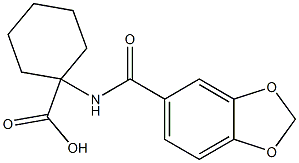 1-[(1,3-benzodioxol-5-ylcarbonyl)amino]cyclohexanecarboxylic acid