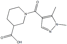 1-[(1,5-dimethyl-1H-pyrazol-4-yl)carbonyl]piperidine-3-carboxylic acid