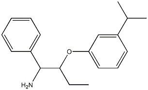 1-[(1-amino-1-phenylbutan-2-yl)oxy]-3-(propan-2-yl)benzene Structure