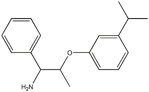 1-[(1-amino-1-phenylpropan-2-yl)oxy]-3-(propan-2-yl)benzene,,结构式