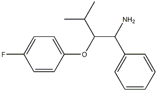 1-[(1-amino-3-methyl-1-phenylbutan-2-yl)oxy]-4-fluorobenzene Structure