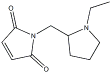 1-[(1-ethylpyrrolidin-2-yl)methyl]-2,5-dihydro-1H-pyrrole-2,5-dione 结构式