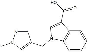  1-[(1-methyl-1H-pyrazol-4-yl)methyl]-1H-indole-3-carboxylic acid