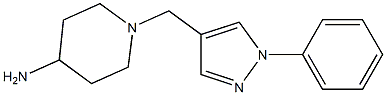 1-[(1-phenyl-1H-pyrazol-4-yl)methyl]piperidin-4-amine Structure