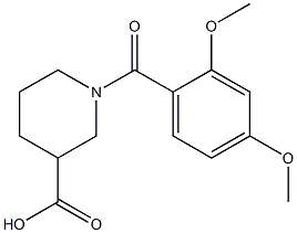 1-[(2,4-dimethoxyphenyl)carbonyl]piperidine-3-carboxylic acid