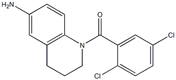1-[(2,5-dichlorophenyl)carbonyl]-1,2,3,4-tetrahydroquinolin-6-amine 化学構造式