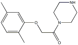 1-[(2,5-dimethylphenoxy)acetyl]piperazine,,结构式