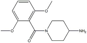 1-[(2,6-dimethoxyphenyl)carbonyl]piperidin-4-amine Struktur