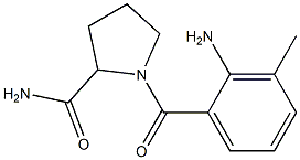 1-[(2-amino-3-methylphenyl)carbonyl]pyrrolidine-2-carboxamide Structure