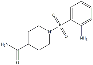 1-[(2-aminophenyl)sulfonyl]piperidine-4-carboxamide Structure
