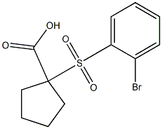  1-[(2-bromophenyl)sulfonyl]cyclopentanecarboxylic acid